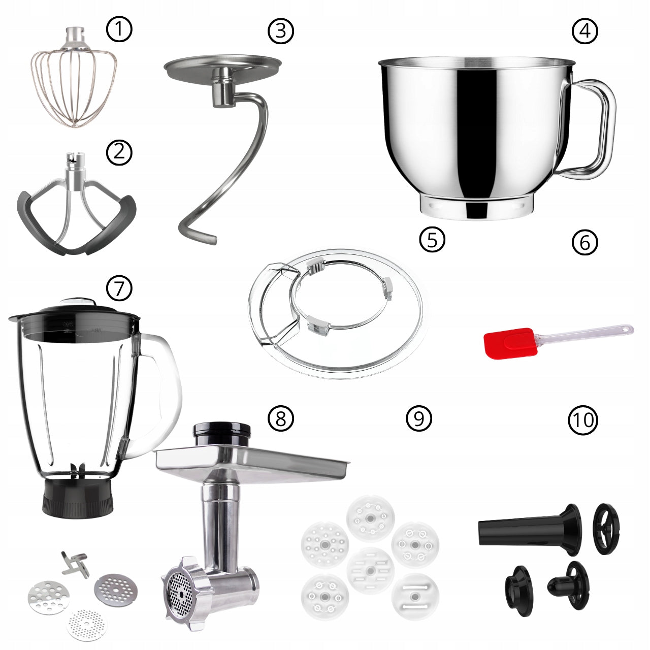Food processor planetary mixer Lovio ChefAssistant Plus 1900 W bowl 6,2 L Brand Lovio