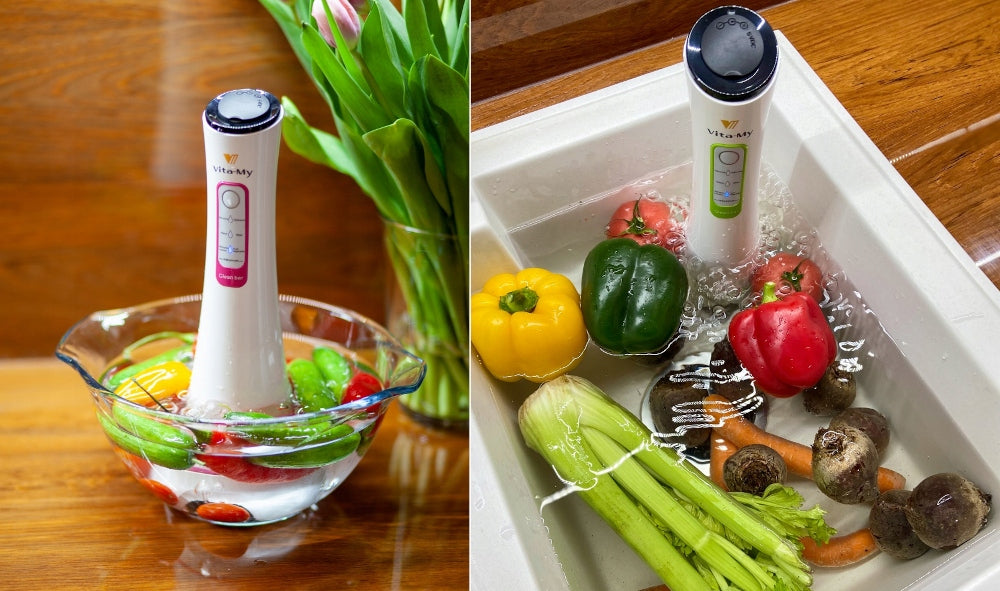 Food washer cutlery toys ultrasonic-ozone Vita-My green Packaging status original