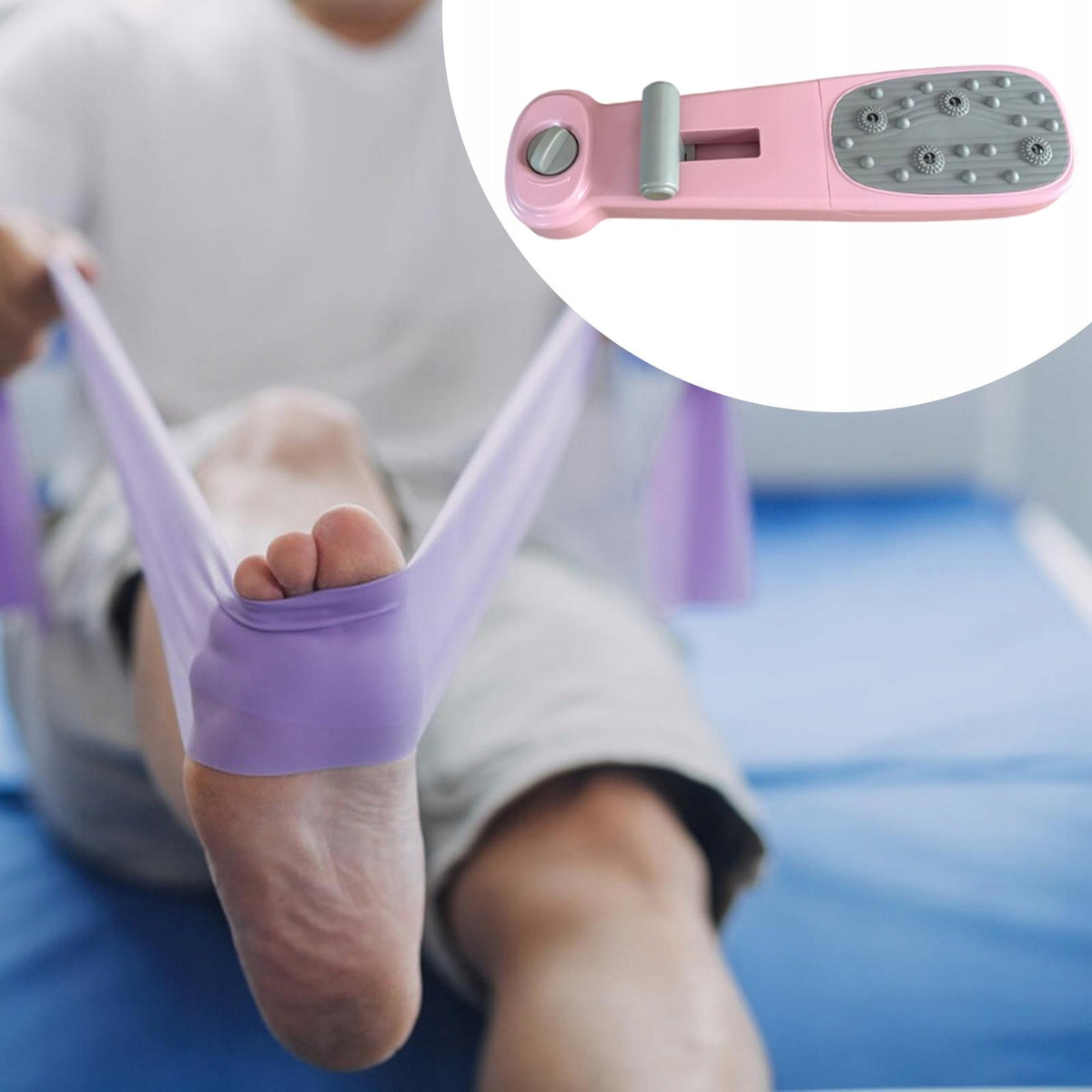 Foot Arch Training Device, Foot Massager, Practical Built in Spring Pink