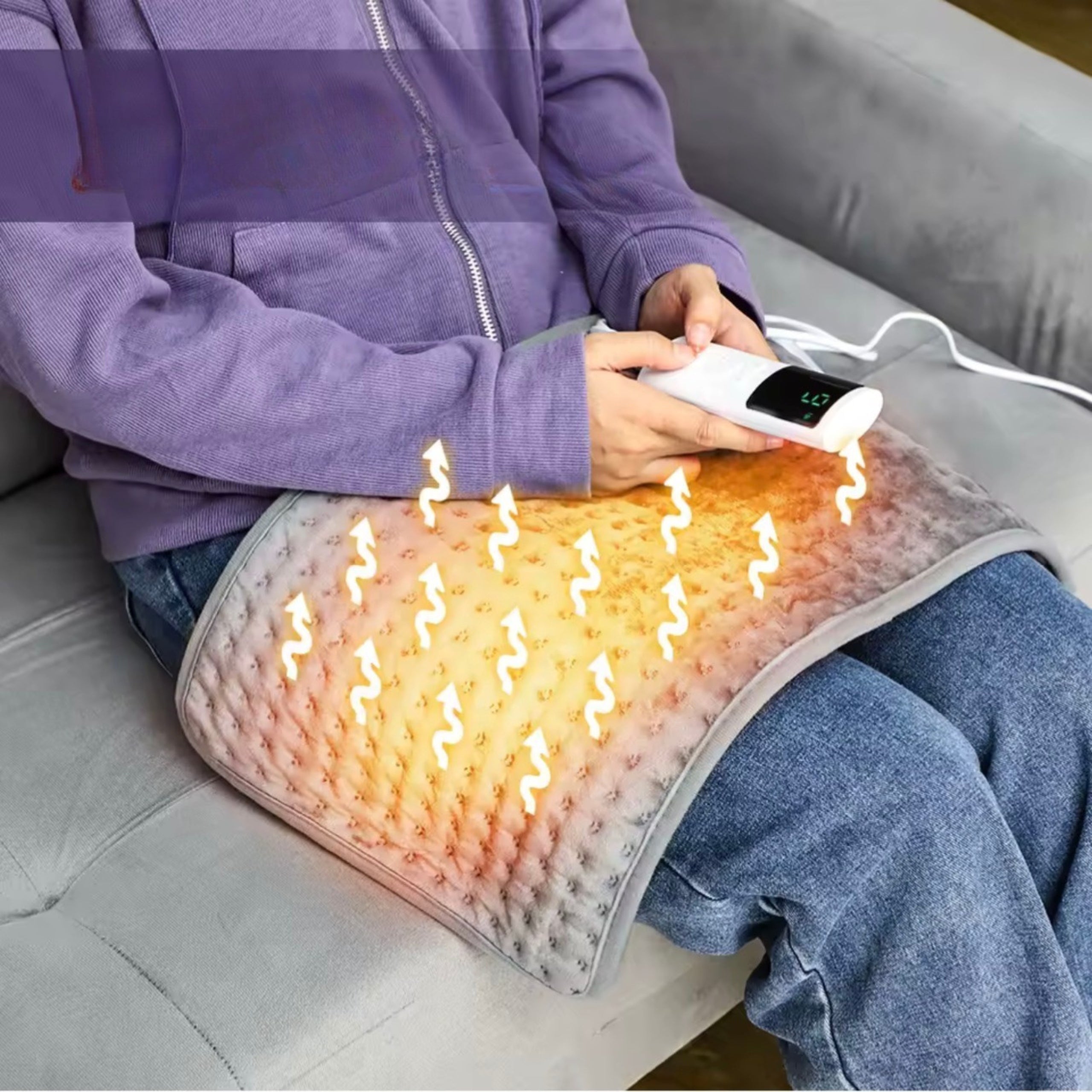 Foot Heating Mat Desk Body Blanket Heated 60x30cm SOFT Manufacturer code Mata Grzewcza Pod Nogi Stopy Biurko Koc