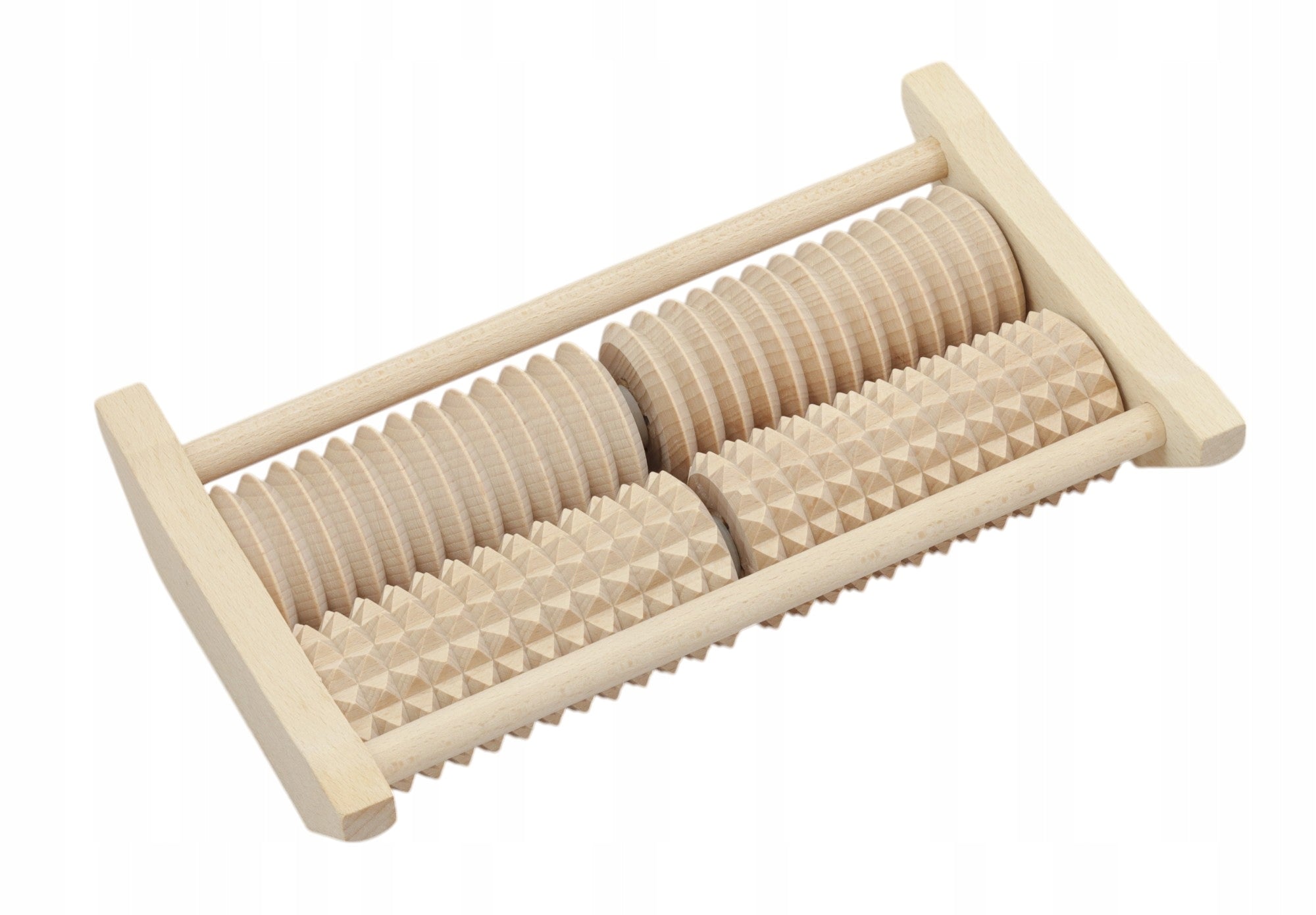 Foot MASSAGER Compact Wooden Beech Portable Convenient 28x17cm Medical device no
