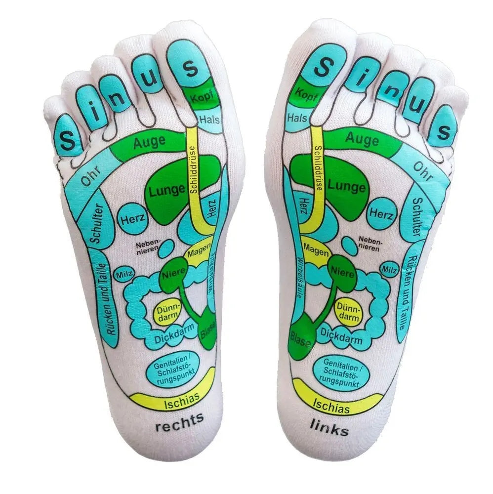 Foot Massage SOCKS REFLECTION AREA REFLEXOLOGY Foot Acupressure