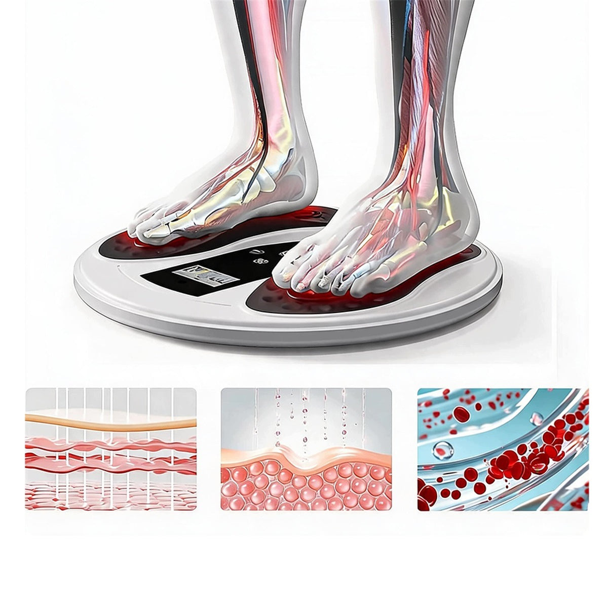 Foot Massager EMS Pulse MUSCLE ELECTROSTIMULATOR PILOT 10 MODES 20 LEVELS Medical device no