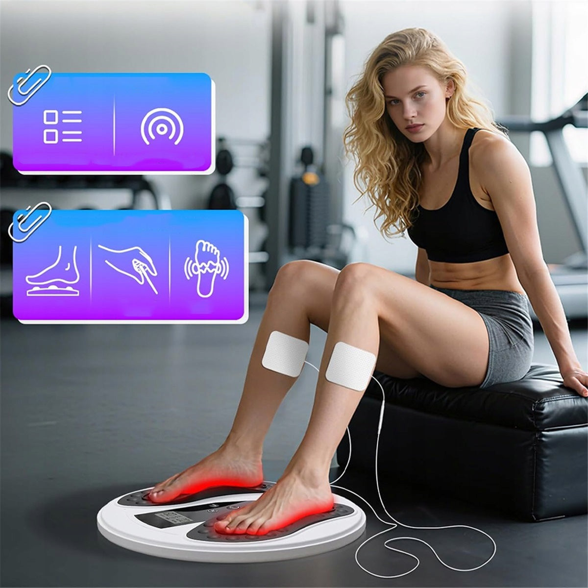 Foot Massager Muscle Electrostimulator Multifunctional Lite Touch Screen Packaging status original