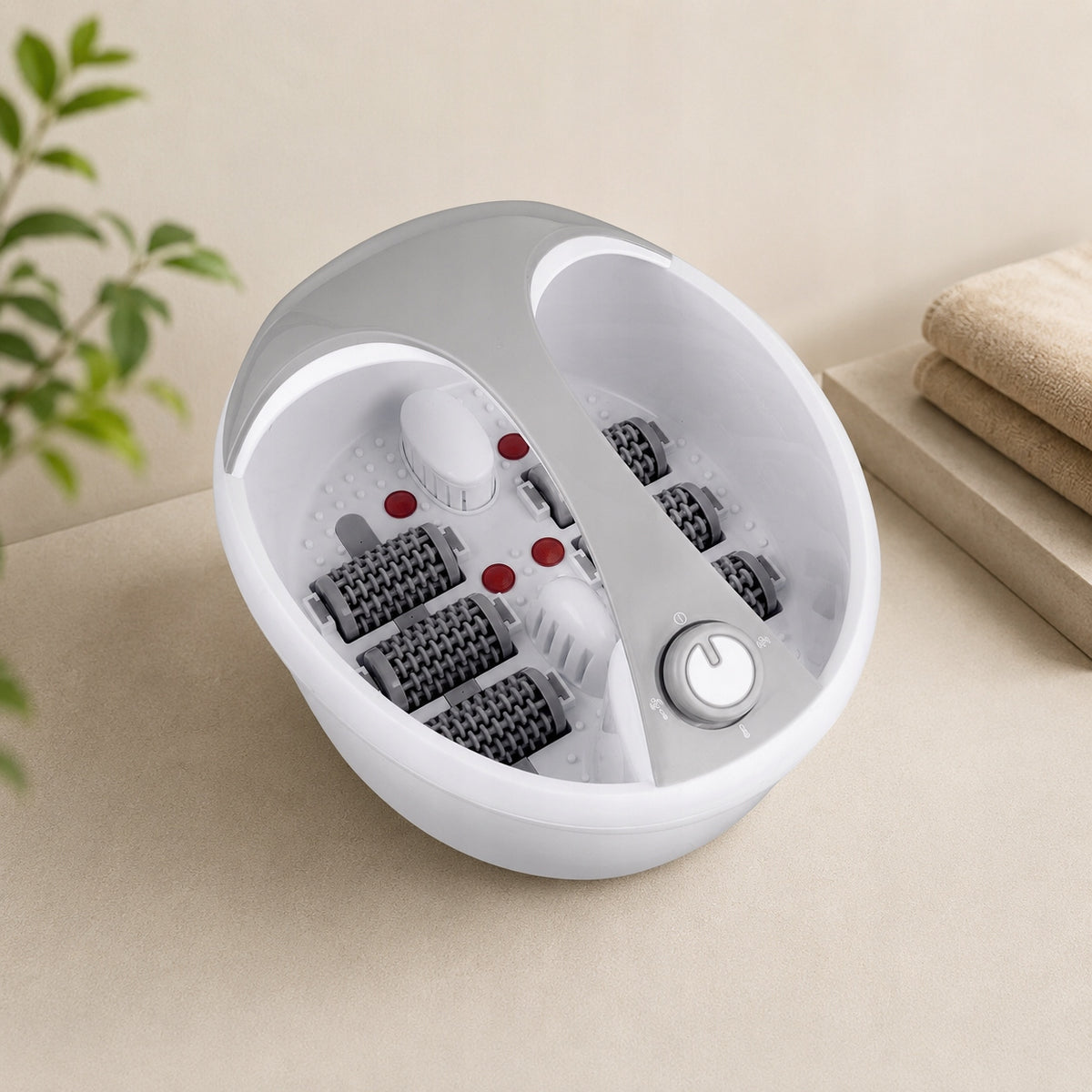 Foot Massager SPA Hydromassage Acupressure Infrared Aromatherapy 48C 450W Packaging status original