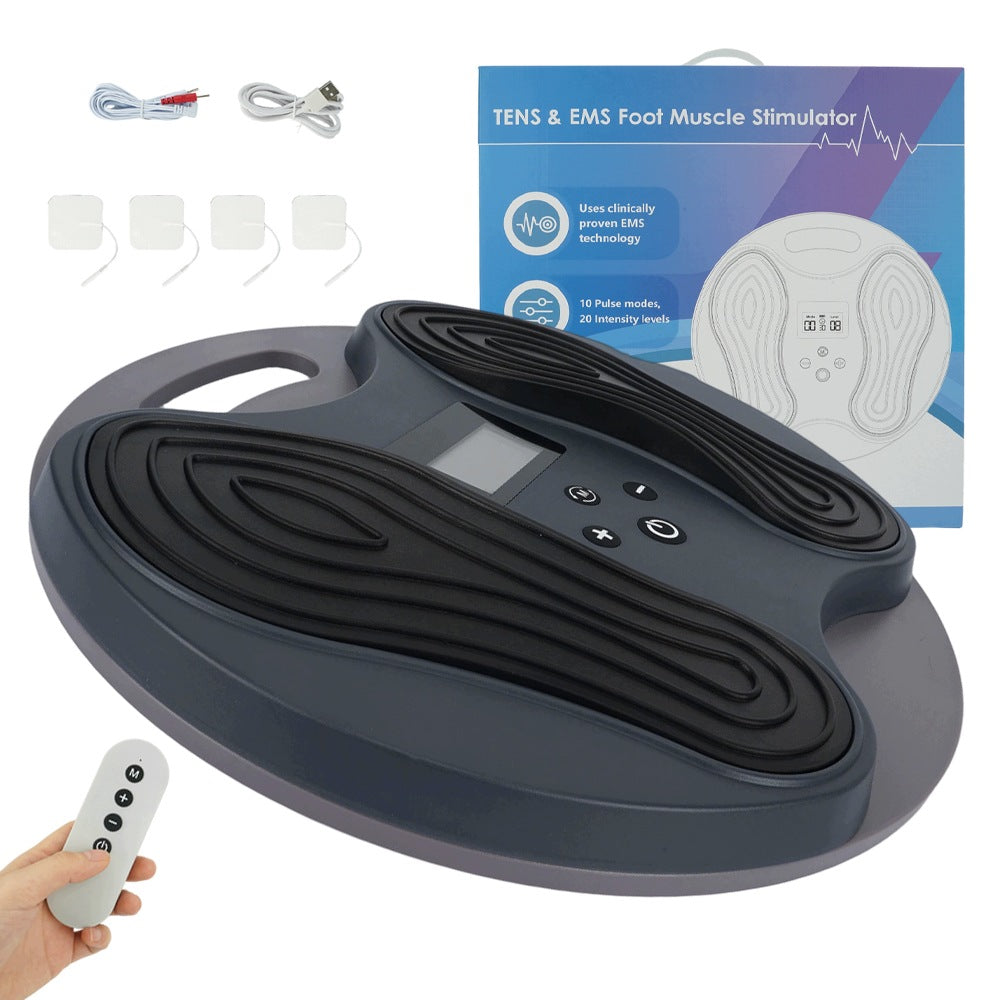 Foot Muscle Stimulator With Electrodes TENS EMS Wireless Grey Brand no brand