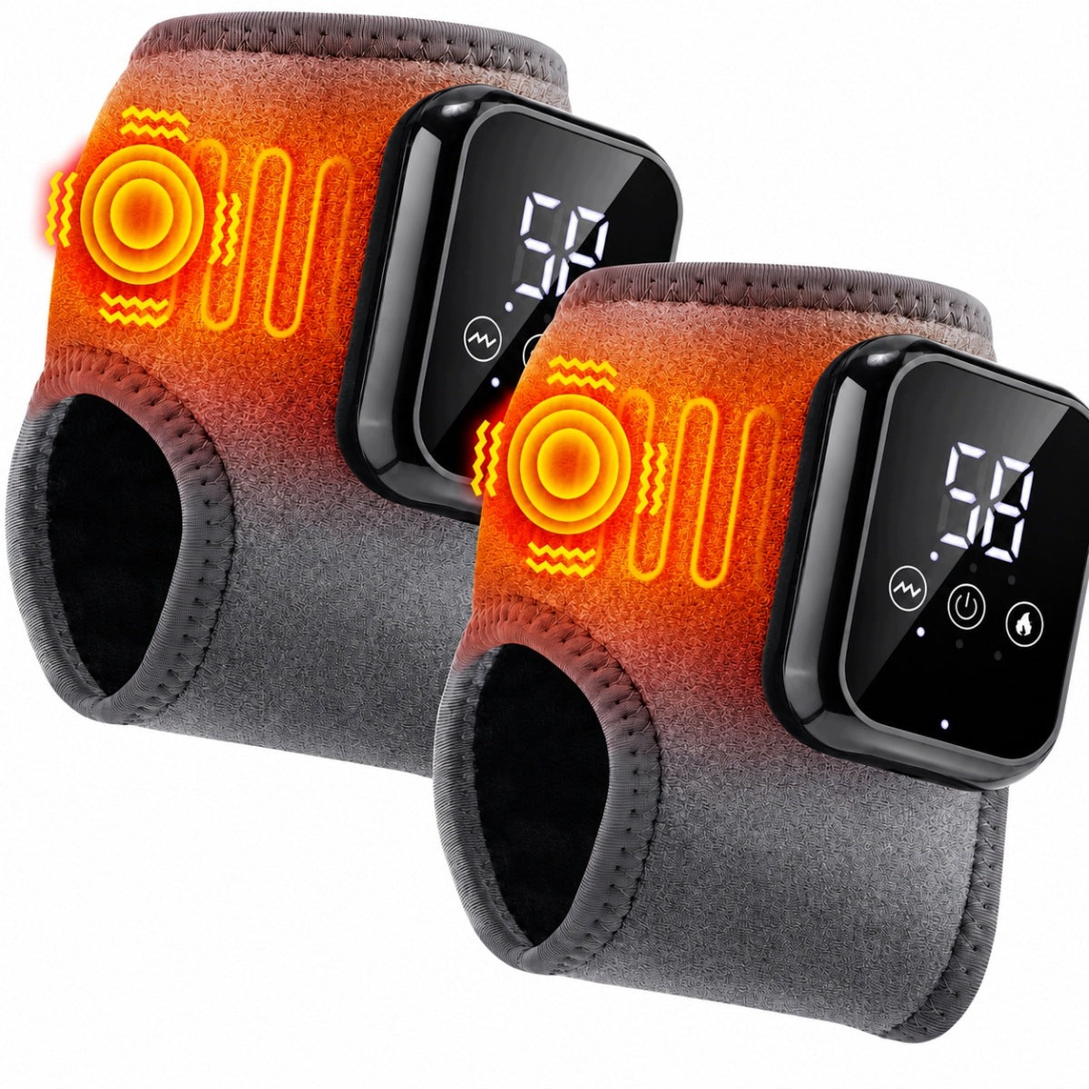 Foot and Ankle Massager Electric Heating Wireless 2PCS