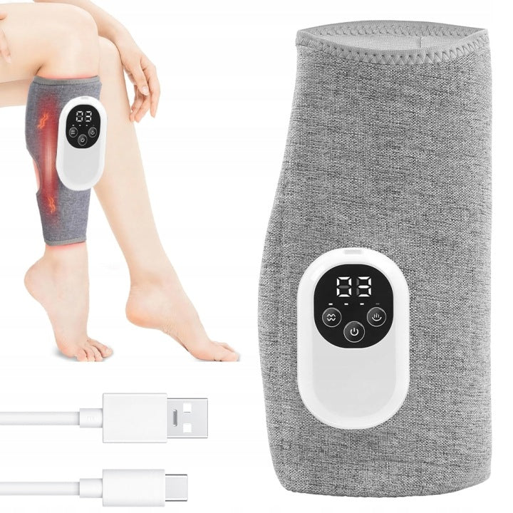 Foot and calf massager with compression leg circulation massage chair 3 MODES GREY