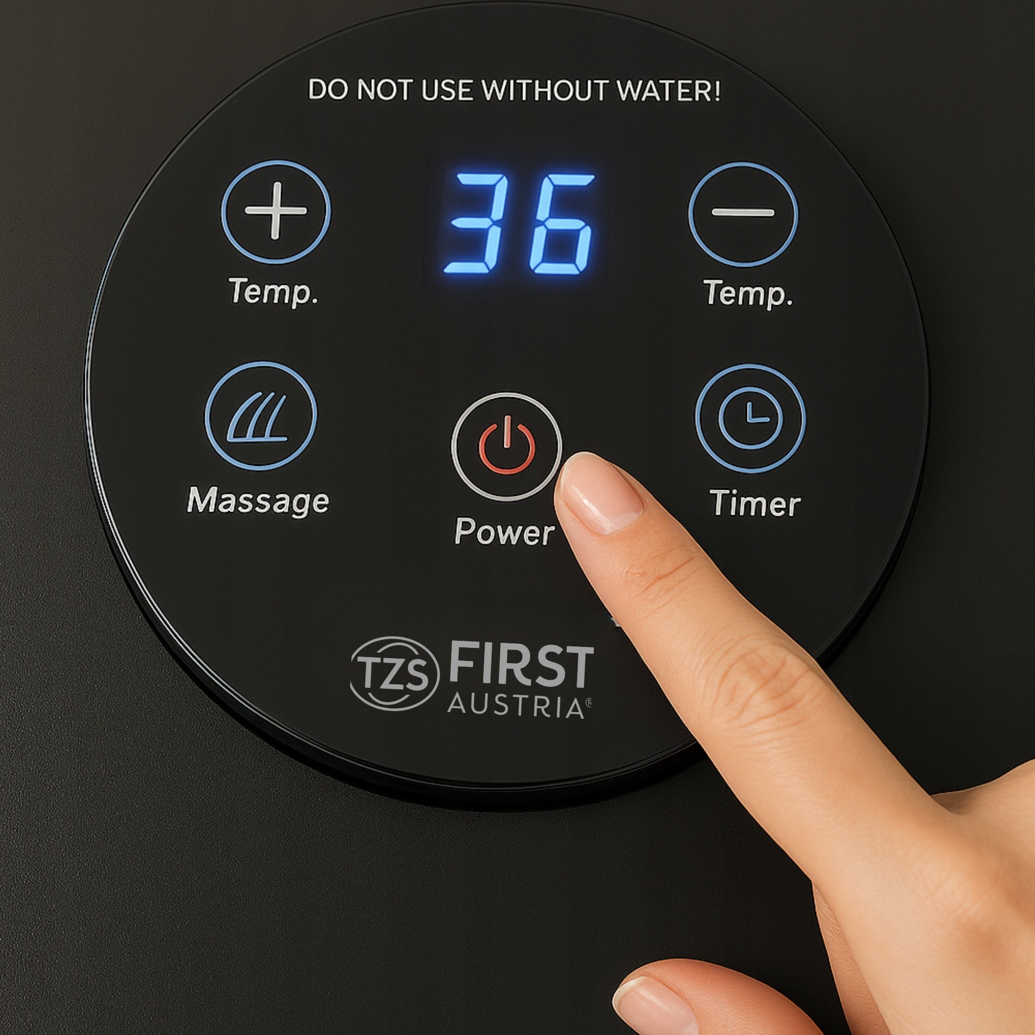 Foot massage tub with shower heater and remote control First Austria Brand First Austria