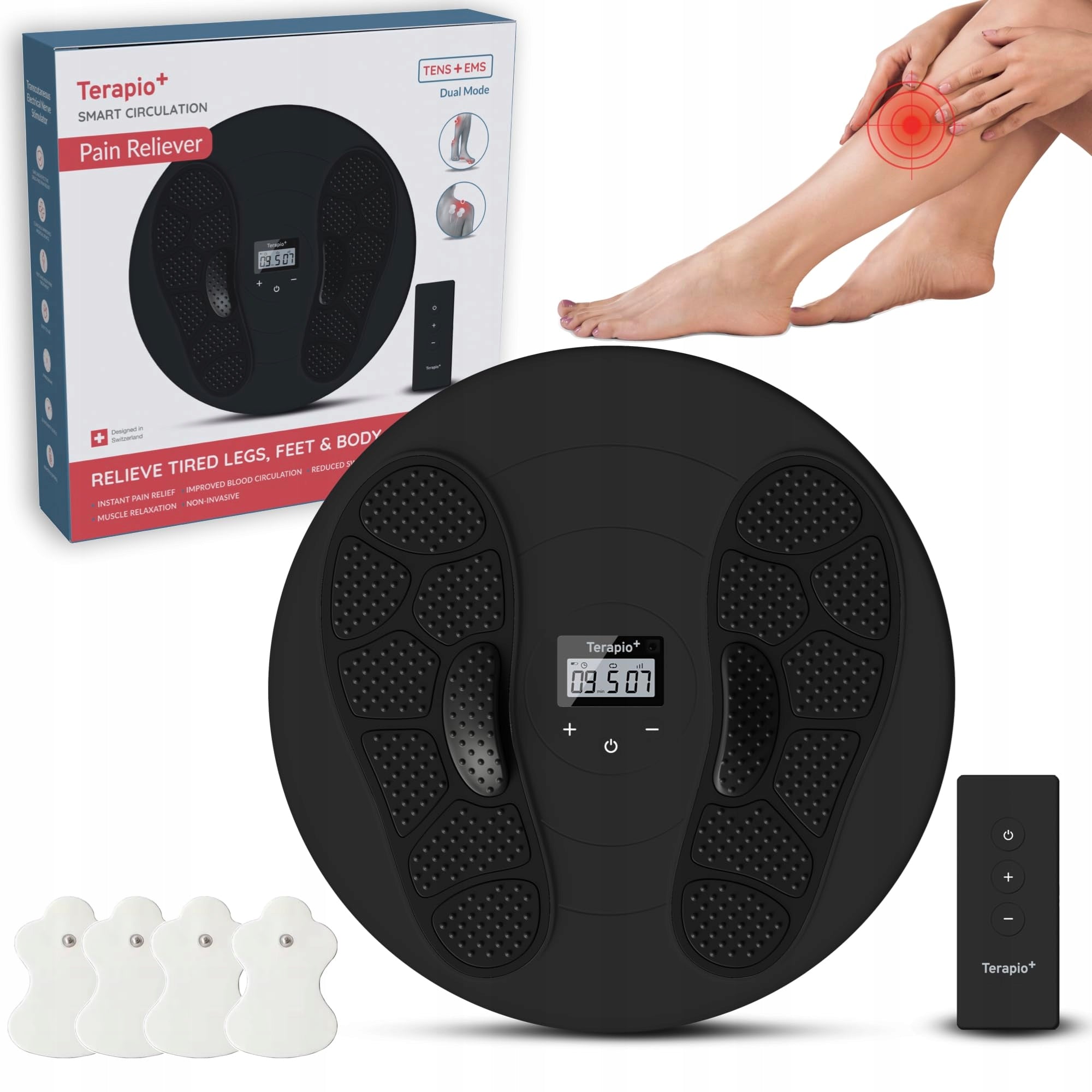 Foot massager EMS electrostimulator Packaging status original