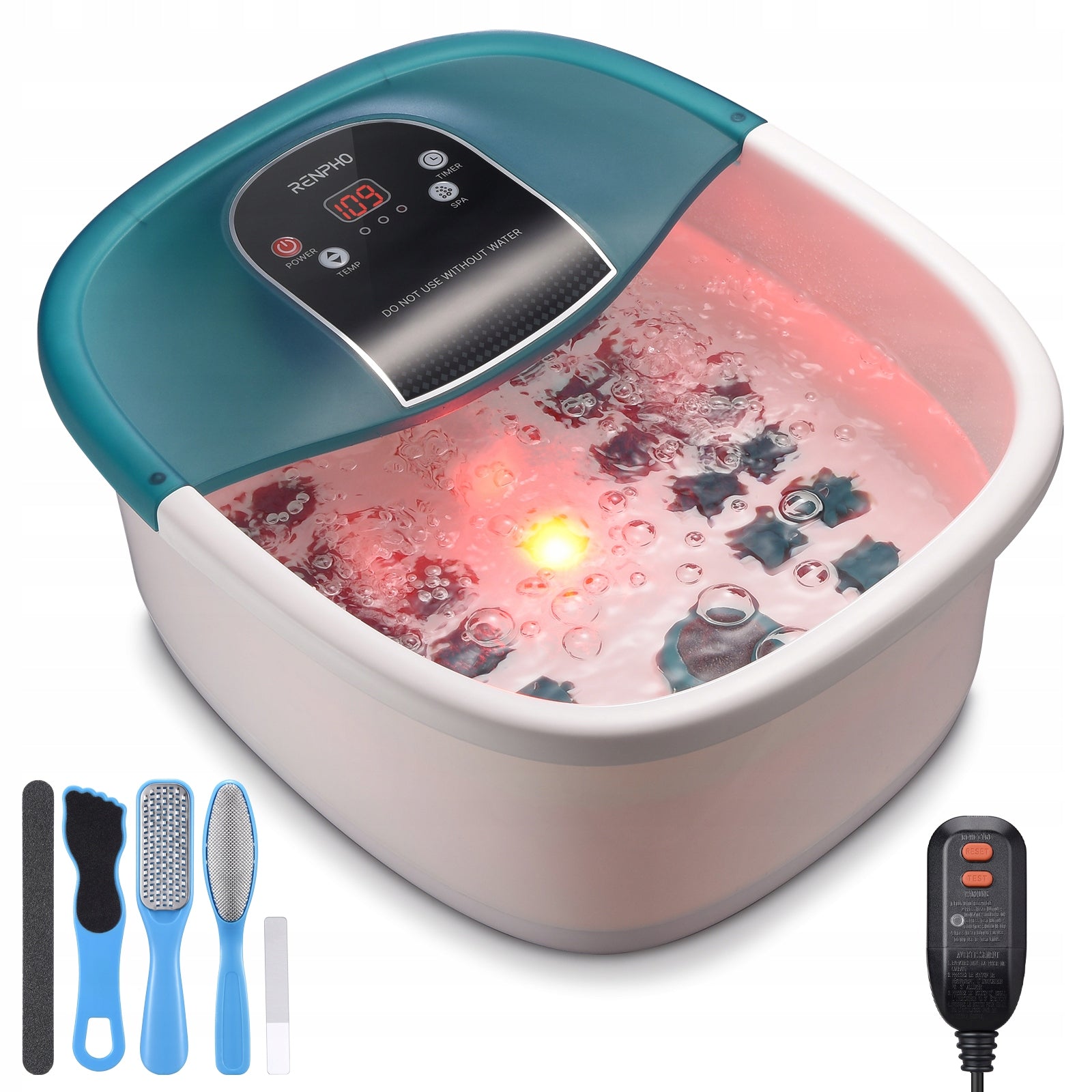 Foot massager water hydromassager RENPHO + pedicure set Packaging status original