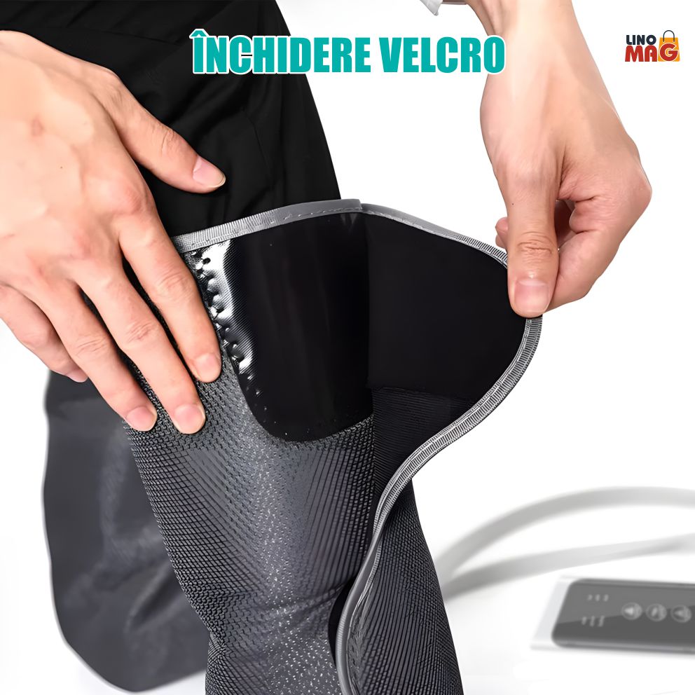 Foot massager with acupressure and shoe heating, Lymphatic drainage, Kind slimming, firming