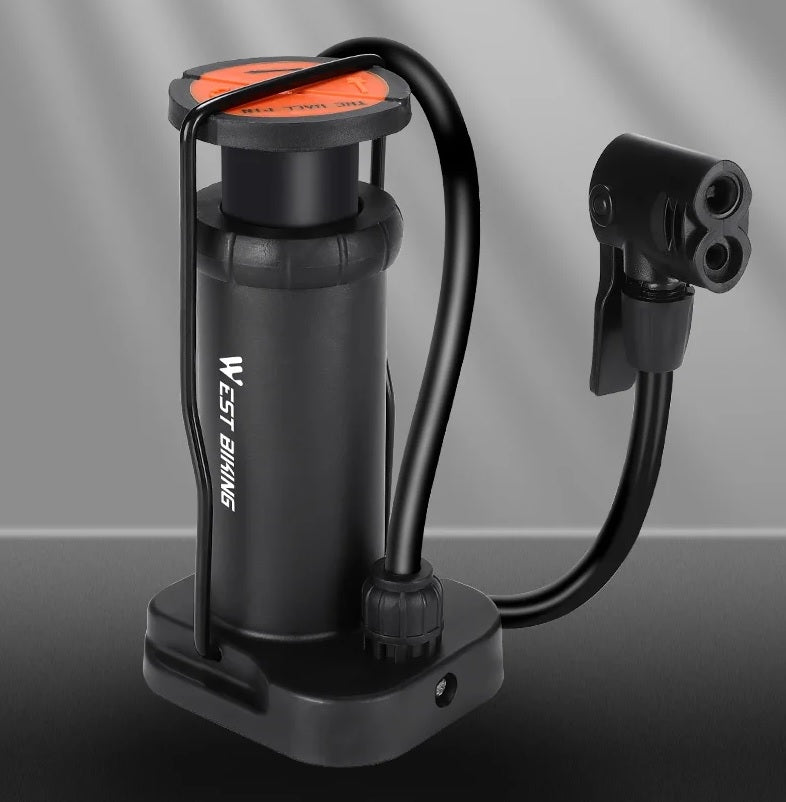 Foot pump Azaris BICYCLE PUMP WITH FOR BICYCLE black Kind foot