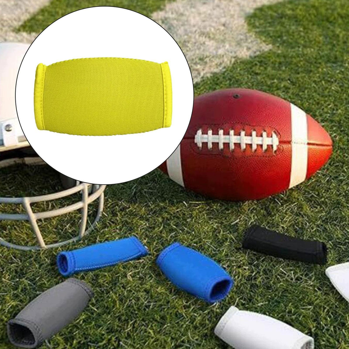 Football Chin Pad, Chin Strap Cover, Chin Pad Cover, Jaw Pad Made of Yellow