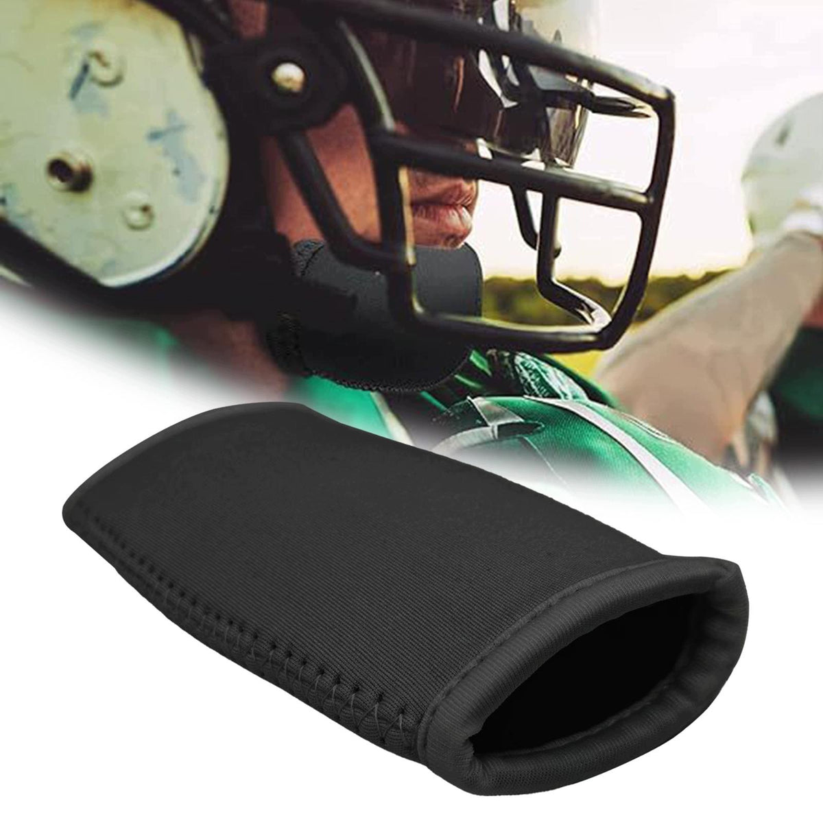 Football Chin Pad Chin Strap Cushion Jaw Pad Chin Pad Cover Black