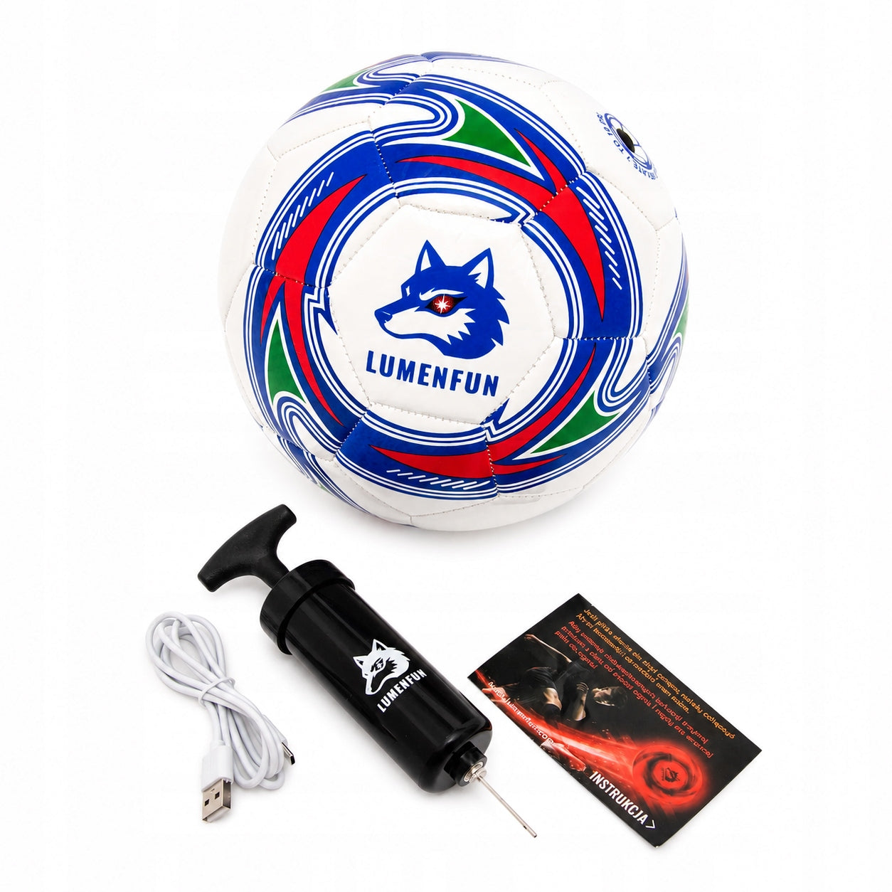 Football Glowing LED Size 5 for Kids Premium USB-C + PUMP Manufacturer code 5901179974183