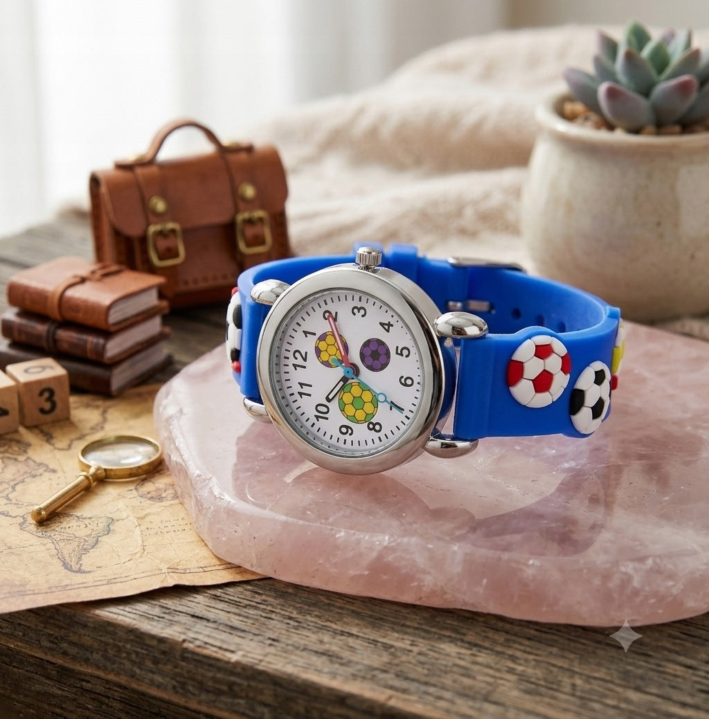 Football watch for boys gift football sport blue Packaging status original