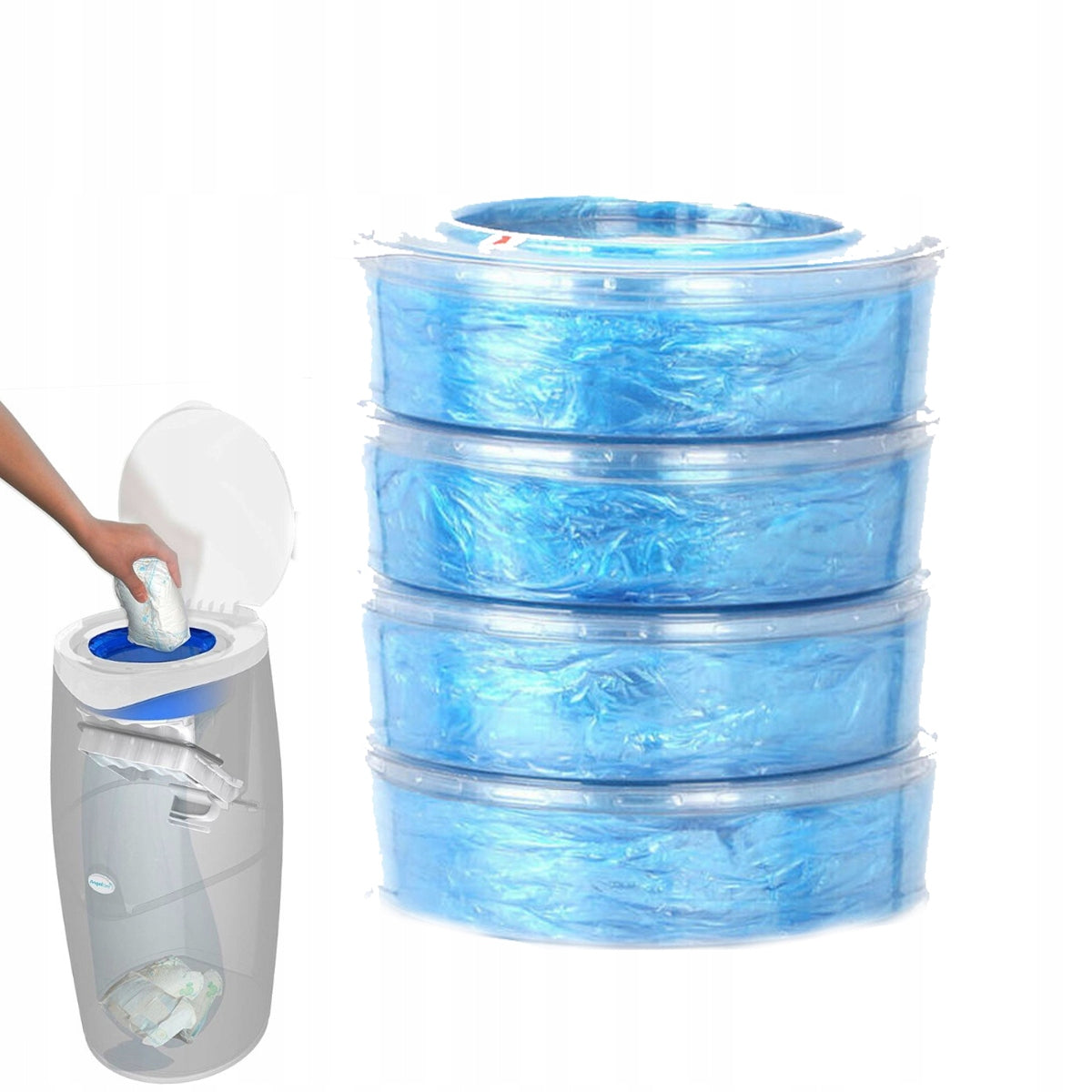 For ANGELCARE refills diaper basket bags x4 Brand no brand