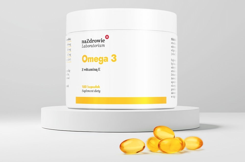 For Health OMEGA acids 3 1000mg EPA DHA + Wit E brain resistance 150 kaps Basic ingredient omega-3 fatty acids
