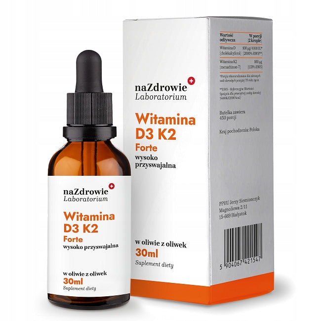 For Health Vitamin D3 4000iu K2 100ug Forte In Drops Olive Oil 30ml