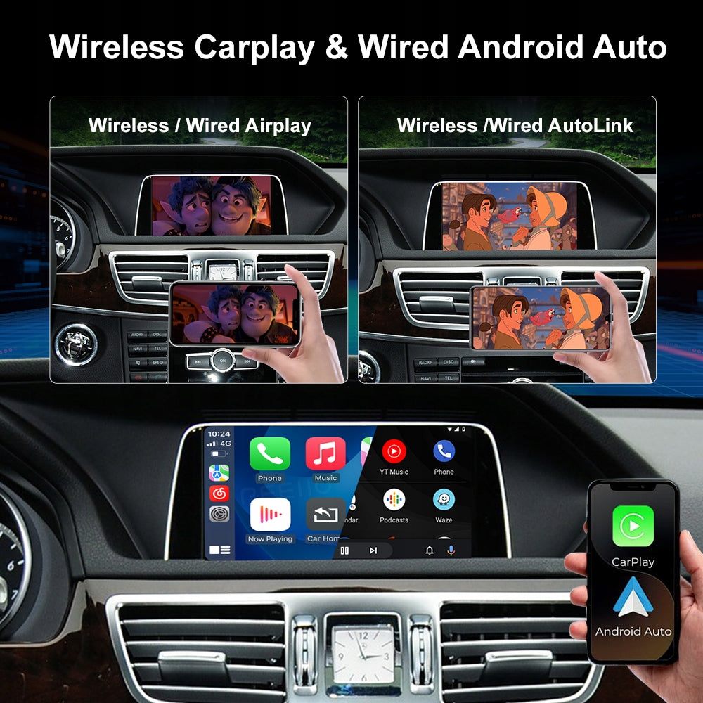 For Mercedes Benz A B C E CLA GLA GLK ML Wireless Carplay Android Auto Manufacturer code CN-Becker