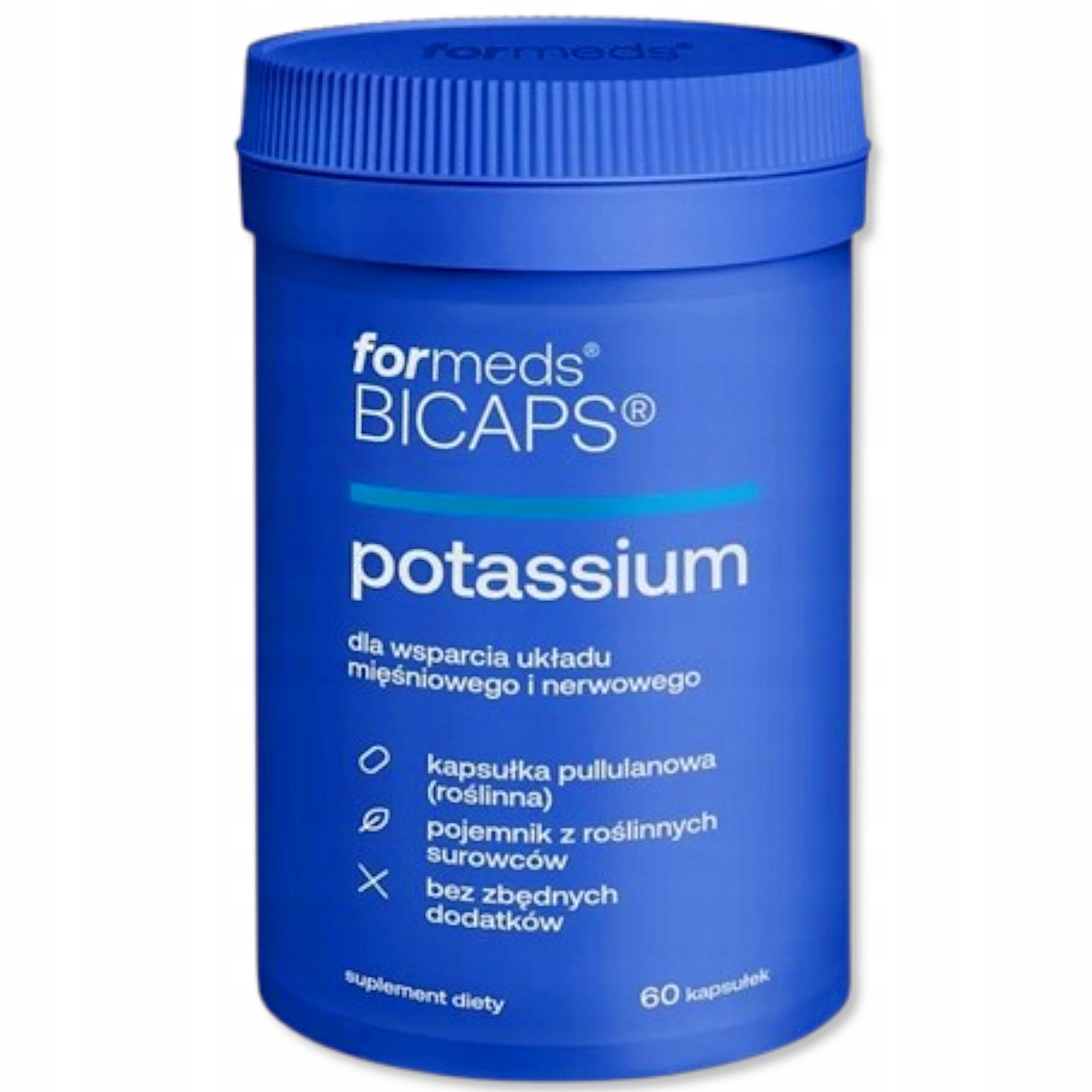 ForMeds BICAPS POTASSIUM - 60 capsules Muscle Nerves Blood Pressure Packaging status original