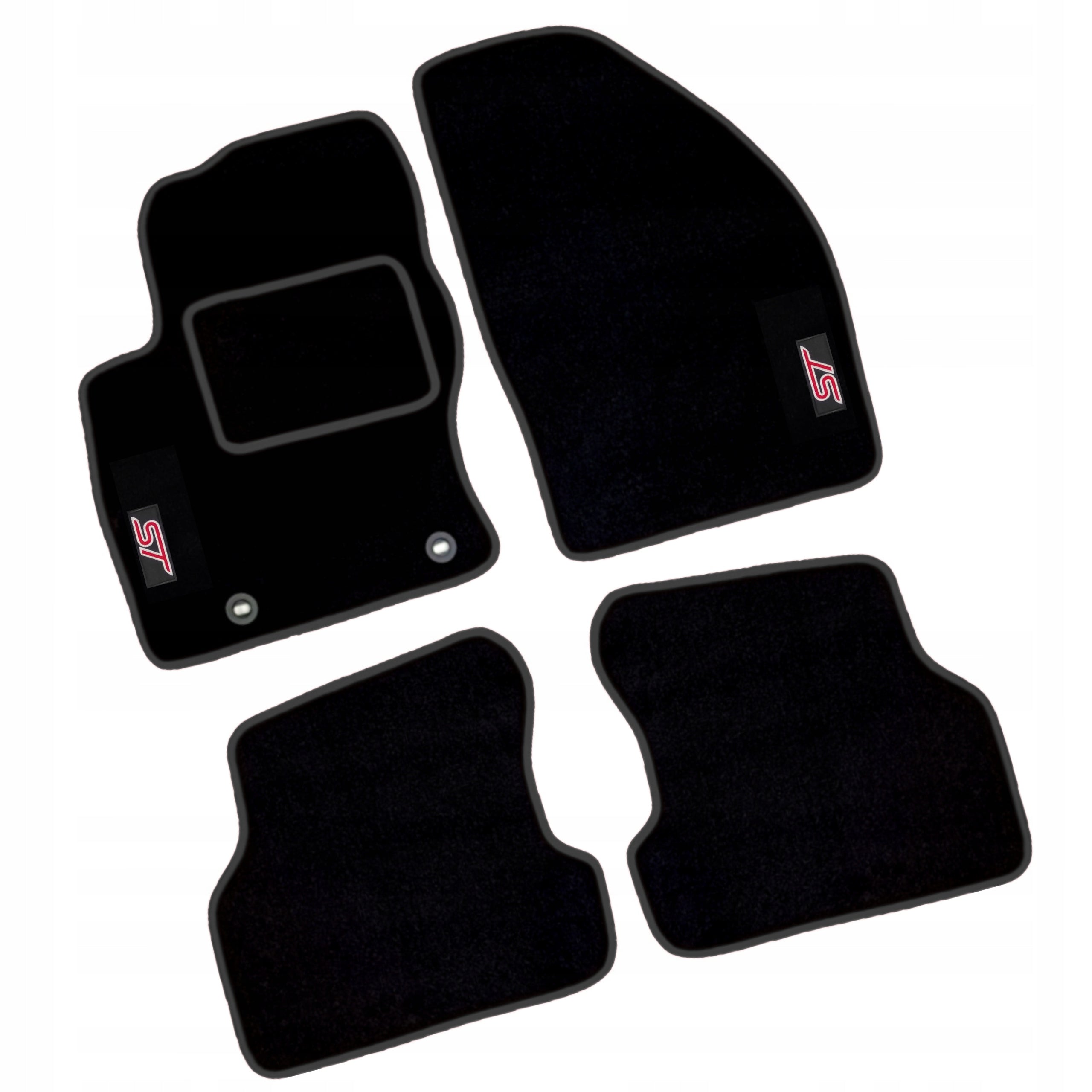 Ford Focus MK2 04-21r. Velour Rugs for Car Wiper Blade EMBROIDERY ST B
