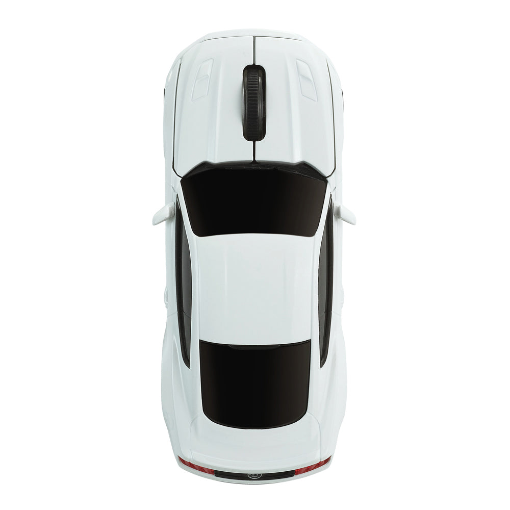 Ford Mustang white car wireless mouse Color white