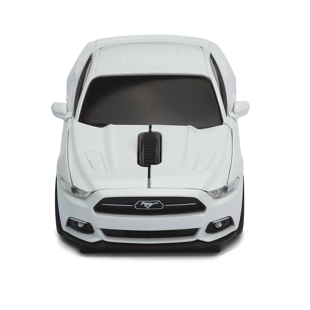 Ford Mustang white car wireless mouse