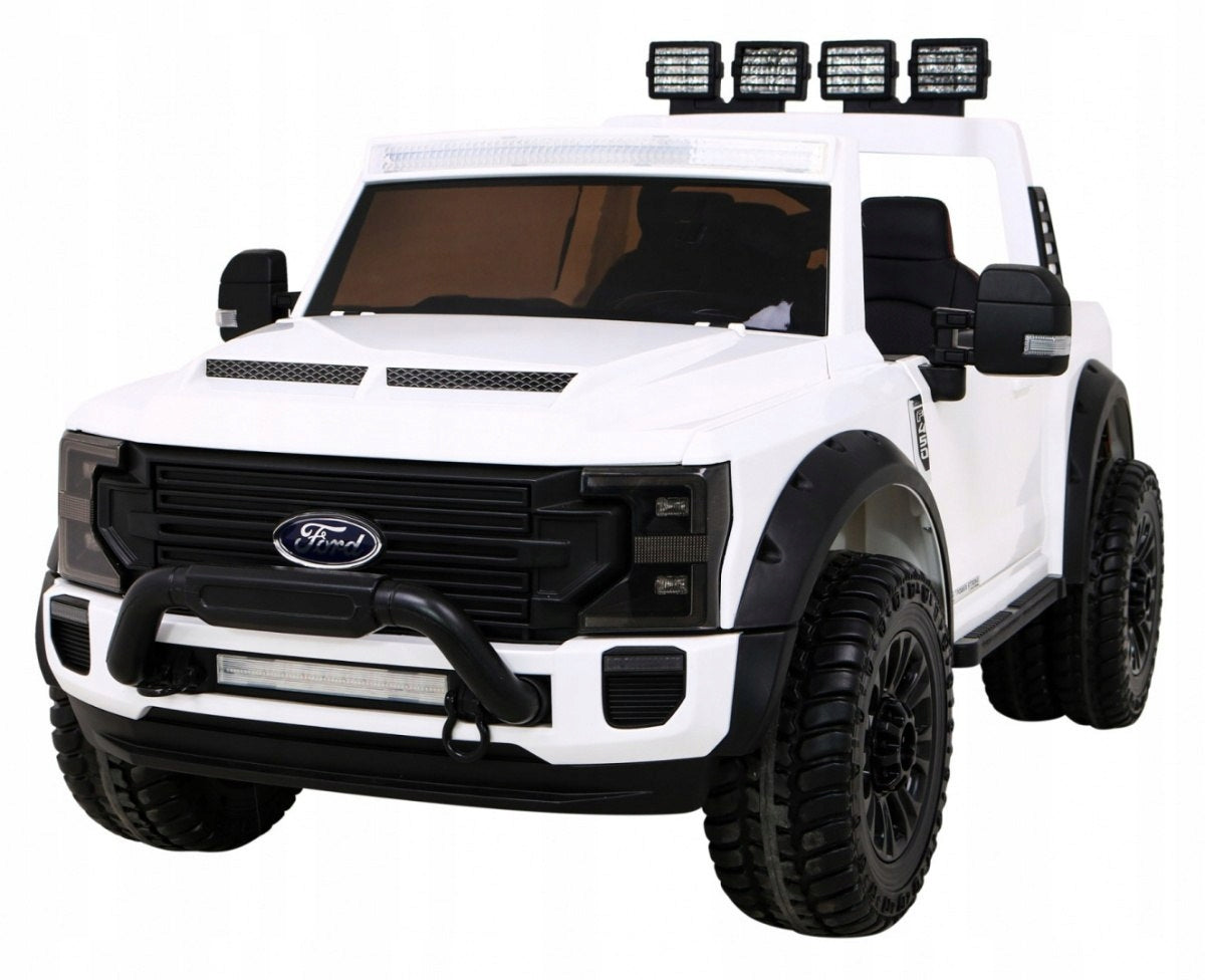 Ford Super Duty White Pickup - Best Battery Vehicle for Kids
