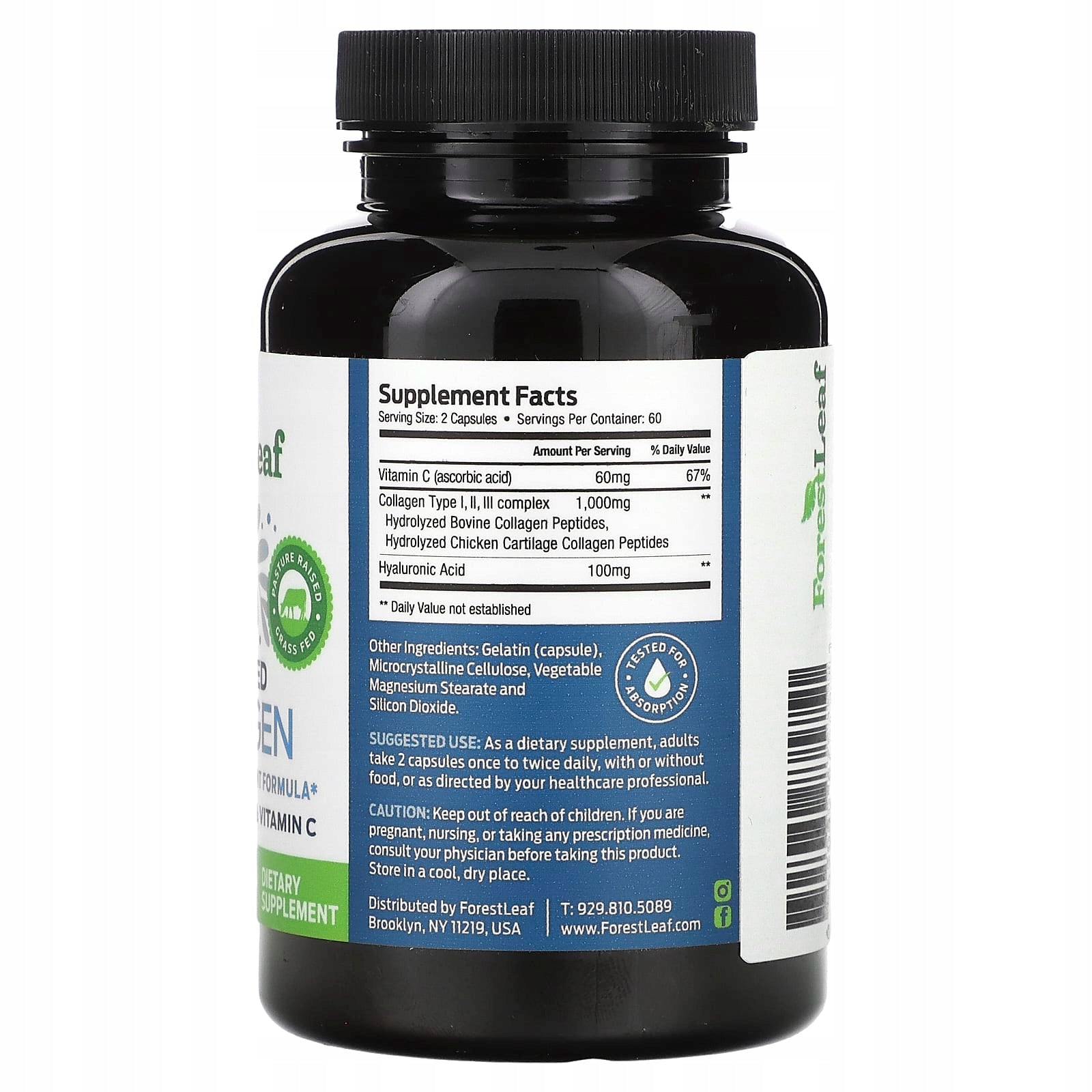 Forest Leaf, Advanced Collagen, 120 capsules Expiration date at least 3 months from the date of purchase
