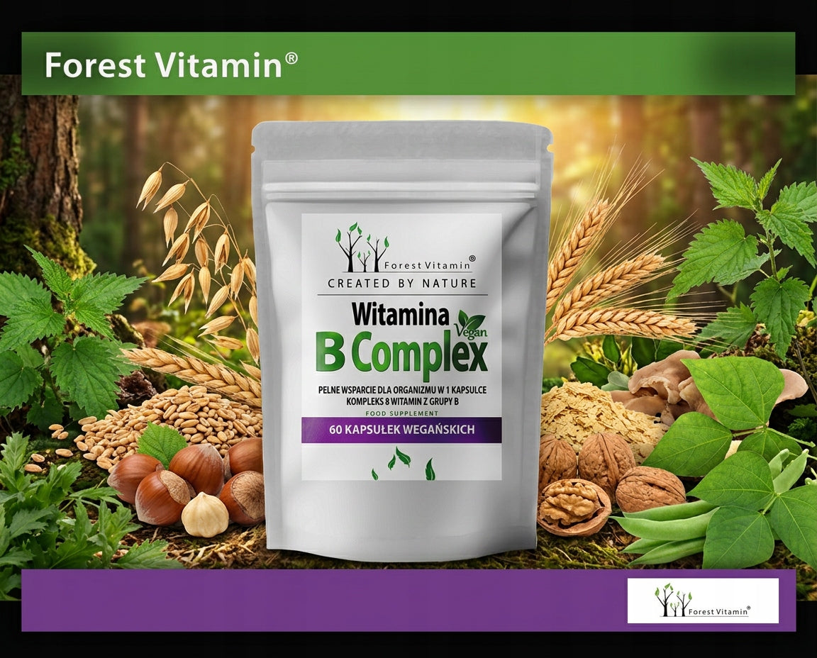 Forest Vitamin B Complex Vegan B Vitamins 60 Vegan Capsules Name Strong B Complex
