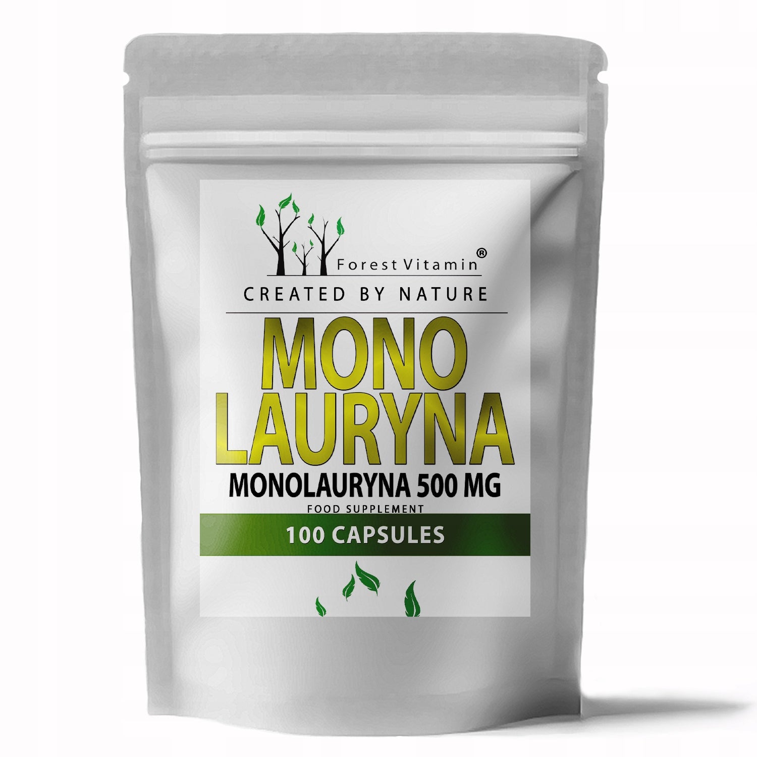 Forest Vitamin - Monolaurin 500mg 100 capsules monolaurine STRENGTH EAN (GTIN) 5904890312111