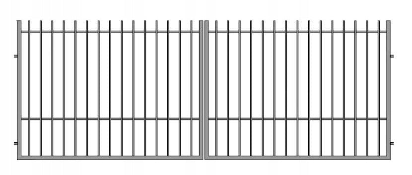 Forged double-leaf entrance gate IZA 1 MANUFACTURER
