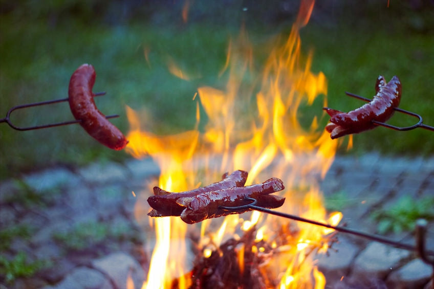 Forks 100% WHOLE STAINLESS bonfire sticks toasting sausage 5pcs-120cm Length 120 cm