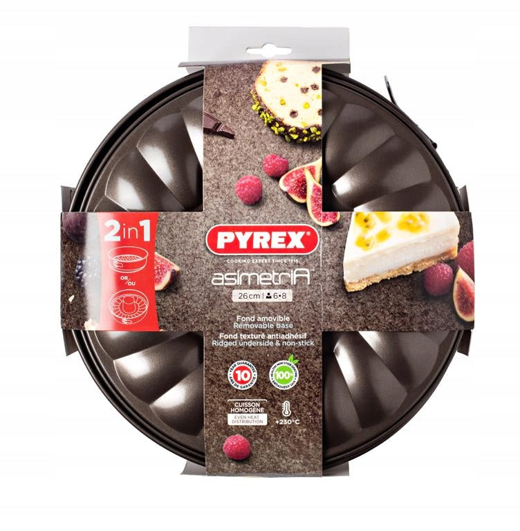 Springform keptuvė Pyrex Asimetria Cinkuotas plienas (26 cm)