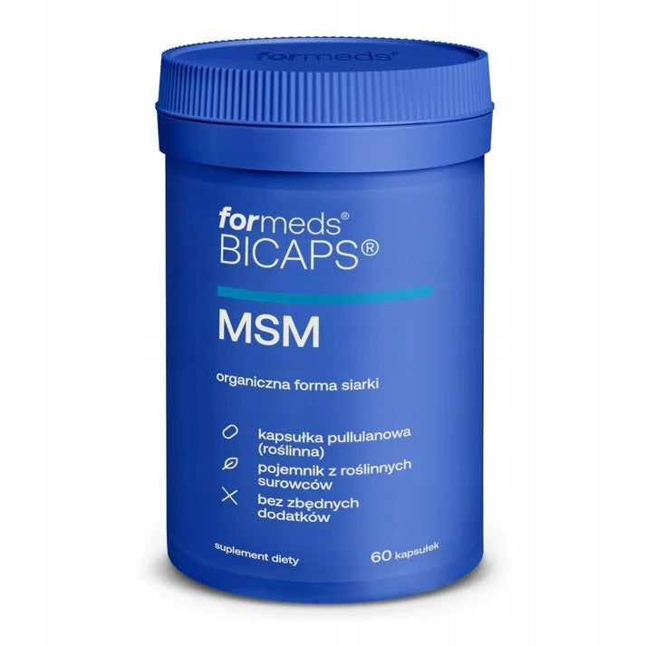 Formeds BICAPS MSM 700 mg organic sulfur joints hair nails 60 kaps.