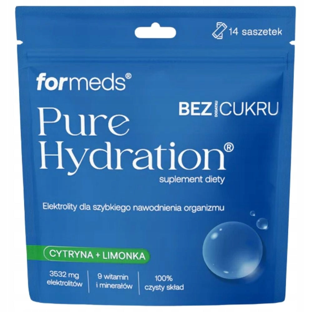 Formeds Pure Hydration Electrolytes Supports Muscle and Energy 14 Sachets Expiration date at least 1 year from the date of purchase