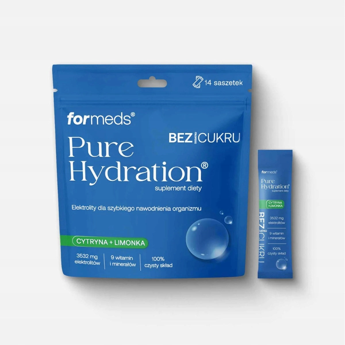 Formeds Pure Hydration No Added Sugar Lemon + Lime