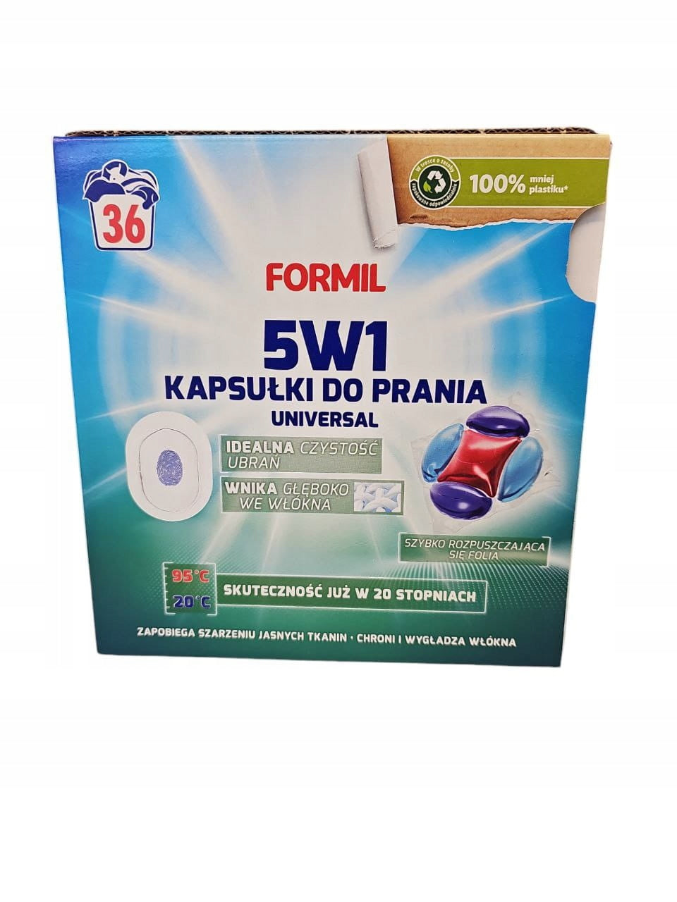 Formil 5in1 Capsules Universal for Washing White and Light Fabrics 36 Washes