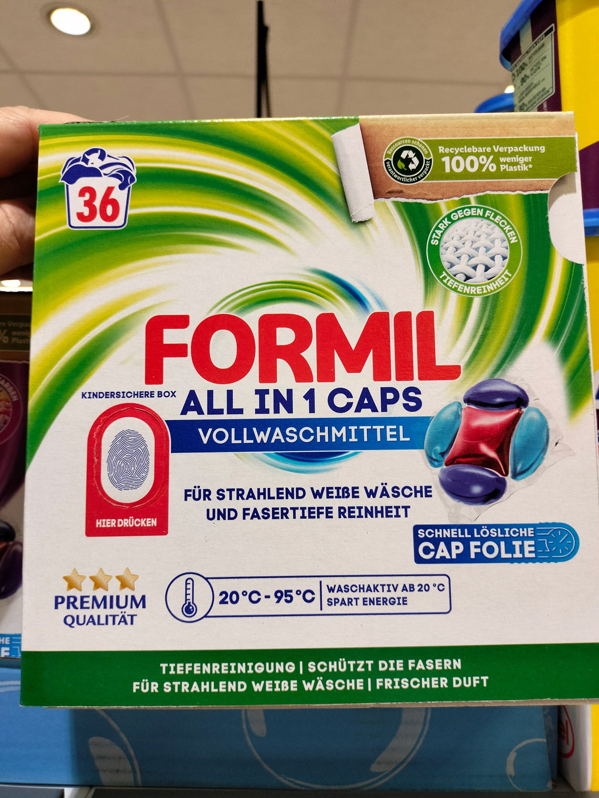 Formil All In 1 Caps Vollwaschmittel 5in1 Premium 36caps from Germany