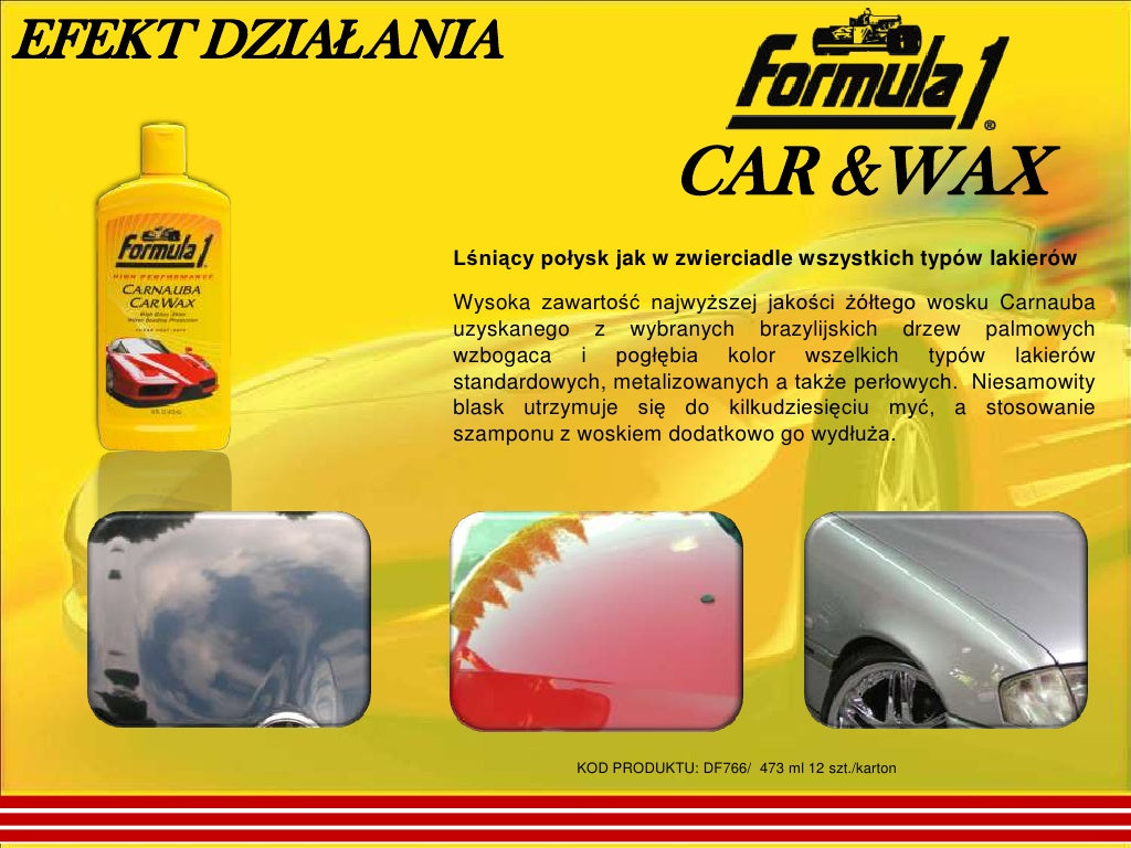 Formula1 CARNAUBA WAX polishing milk Manufacturer Formula 1
