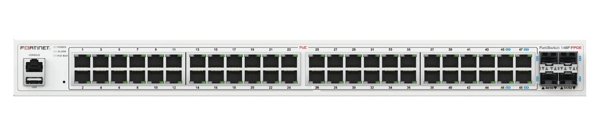 Fortinet FS-148F-FPOE L2 Gigabit Ethernet Network Switch (10/100...
