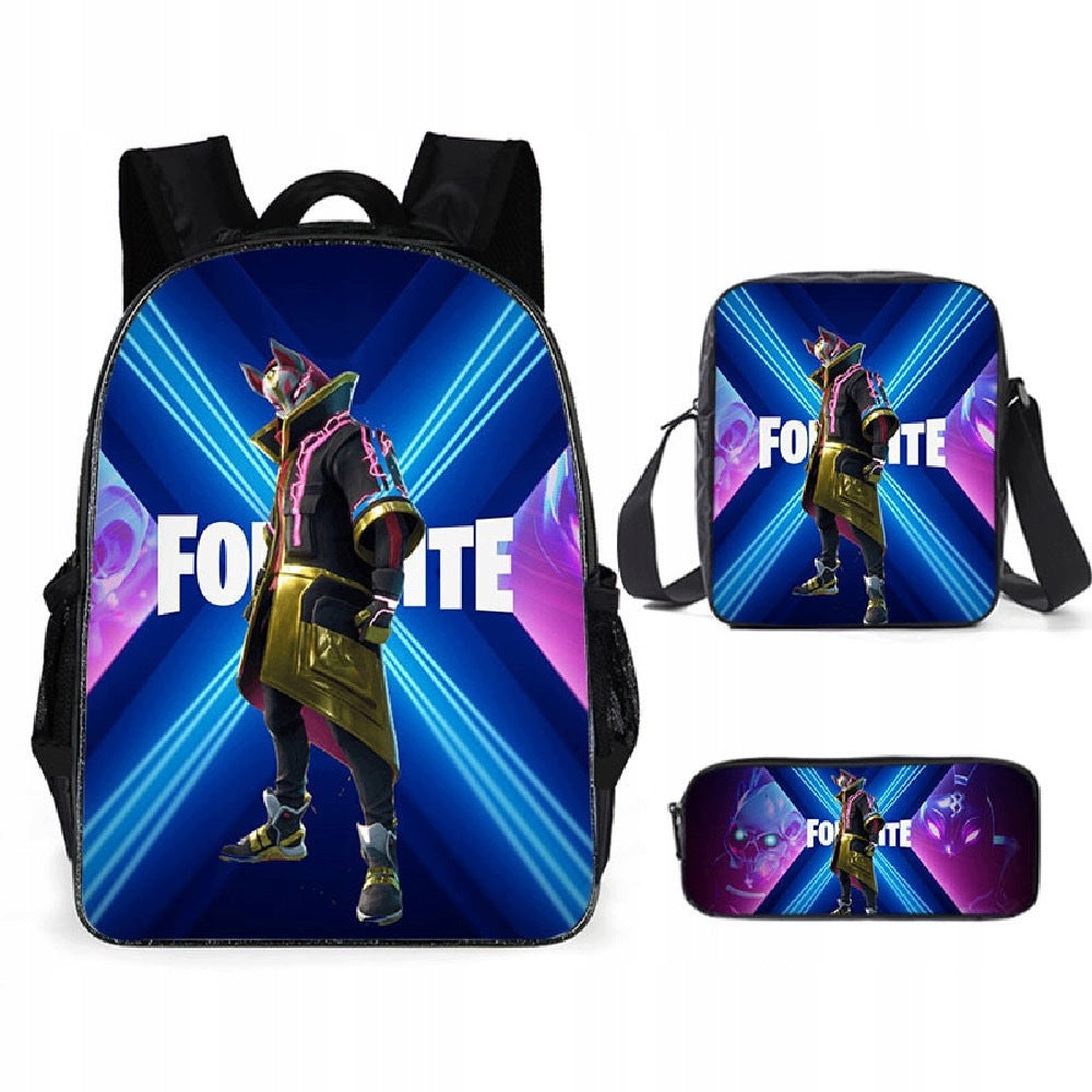 Fortnite SCHOOL SET BACKPACK A4 PENCIL CASE BAG high quality