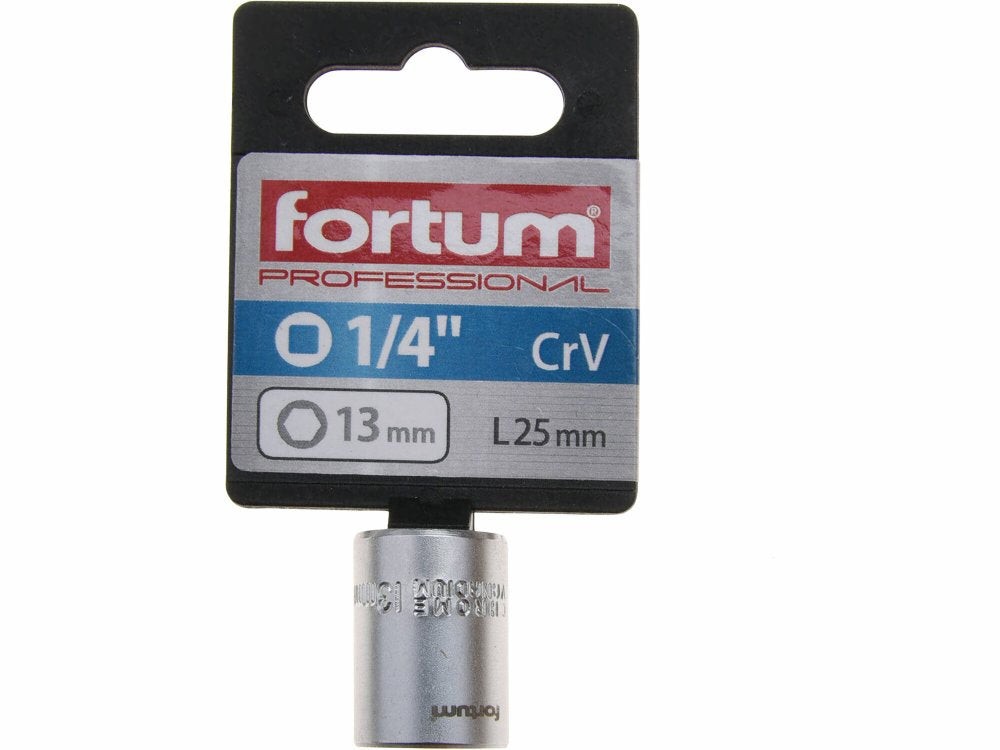 Fortum (4701413) socket 1/4 13mm L 25mm 61CrV5 Manufacturer code 49aaa91f21eb