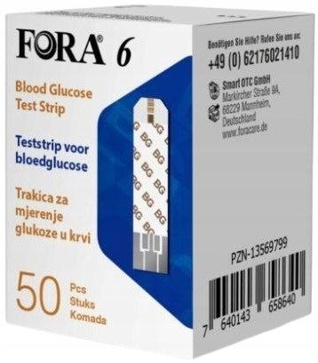 Forums 6 test strips for glucose 50 pcs. Medical device yes