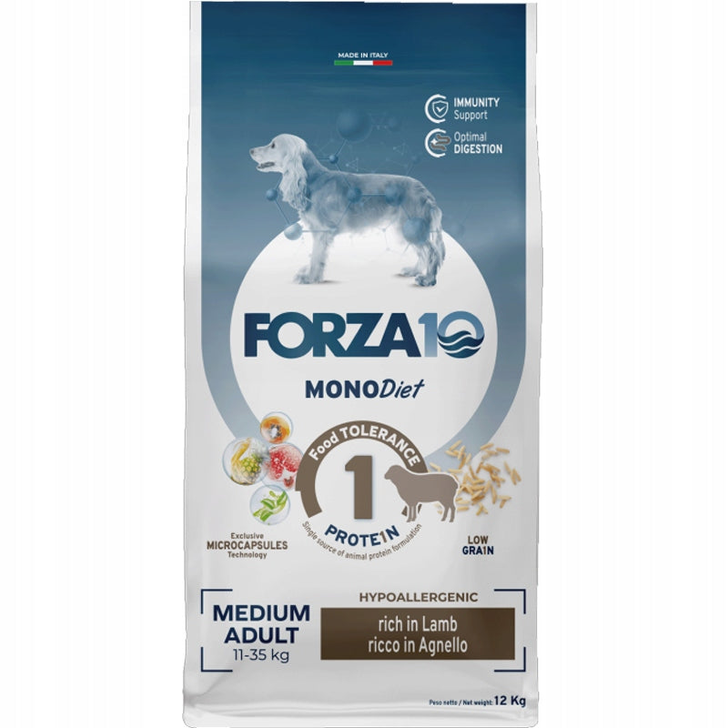 Forza10 Mono Diet Adult Medium Lamb 12kg