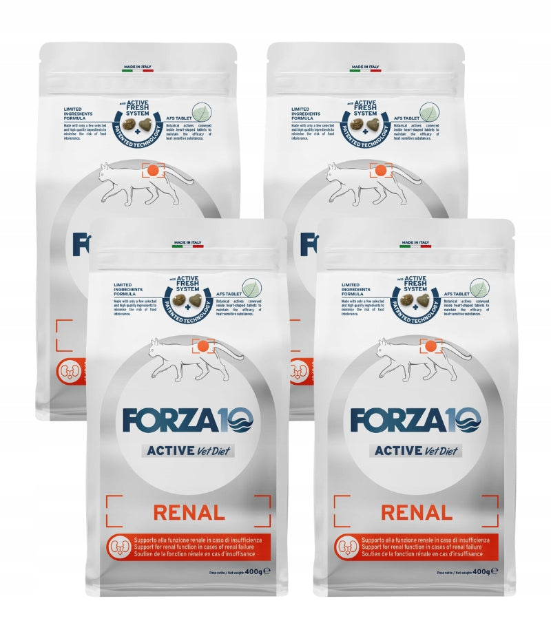 Forza10 Veterinary Diet Renal Active for cats 4 x 400g