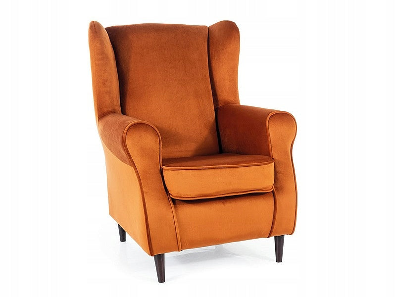 Wohnzimmersessel Signal Baron Velvet, orange 