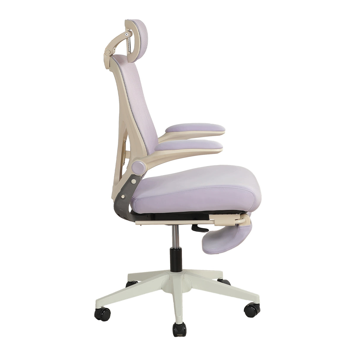 Fotel Biurowy Ergonomiczny Krzesło Biurowe Obrotowe Składane z Podnóżkiem Brand no brand